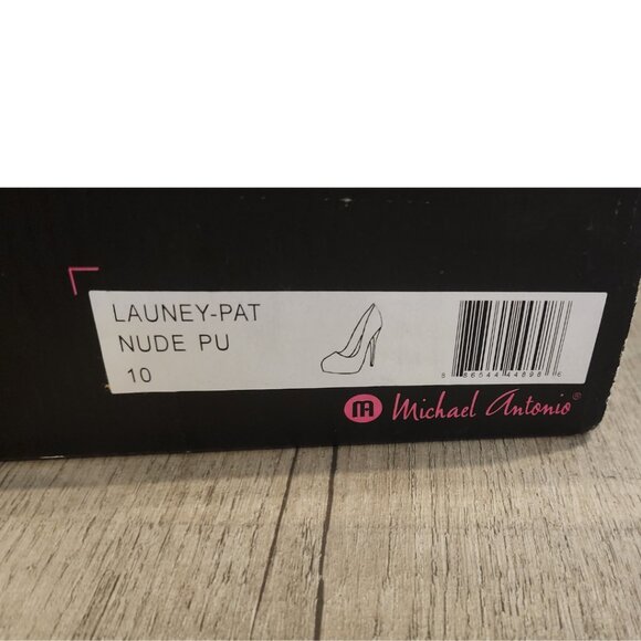 Michael Antonio NEW Patent Leather Launey Nude Platform Pump Size 10 - Picture 4 of 5